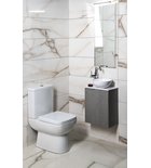 Photo: Kúpeľňový set LATUS X 40, dub strieborný/biela