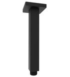 Photo: Ceiling shower spout, square, 200mm, black matt