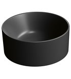 Photo: KUBE X counter top ceramic washbasin, dia 32cm, schwarz matt