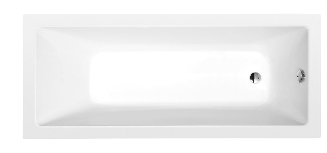 NOEMI obdélníková vana 170x70x39cm, bílá mat 71708.11