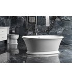 Photo: VELIA Cast Marble Freestanding Bath 167x83x62,5cm, White