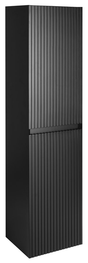 FILENA vysoká skříňka 35x140x30cm, černá mat strip FID3540BS