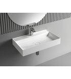 Photo: TWIG washbasin including drain cover 80x47cm, cultured marble, white
