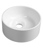 Photo: SANNA countertop Cultured Marble round Washbasin 25cm, white