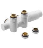 Photo: WICHER COMBI thermostatic valve set for middle connection 50mm, white