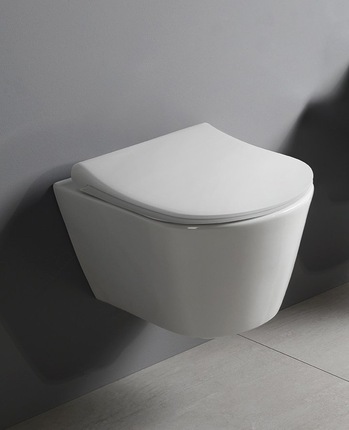 Sapho AVVA SHORT závěsná WC mísa, Rimless, 35,5x49cm, bílá 200114