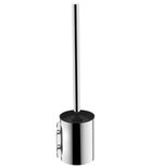 Photo: Wall-hung toilet brush, polished stainless steel