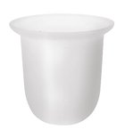 Photo: Ersatzbehalter für WC-Bürste X-ROUND/X-SQUARE/X-STEEL/INSIA/LARISSA, Milchglas