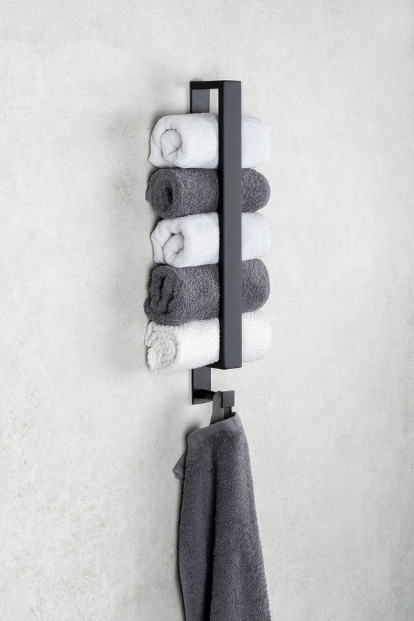 Ridder STYLE držák ručníků 400x30mm, černá mat 11122110