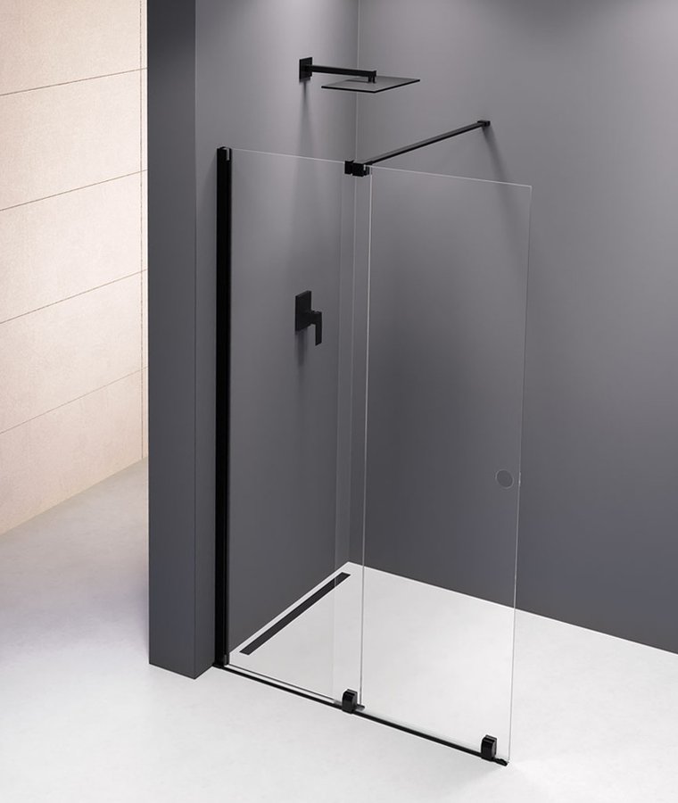 Polysan MODULAR SHOWER zástěna s pojezdy 1400 mm, černá MS5-140B