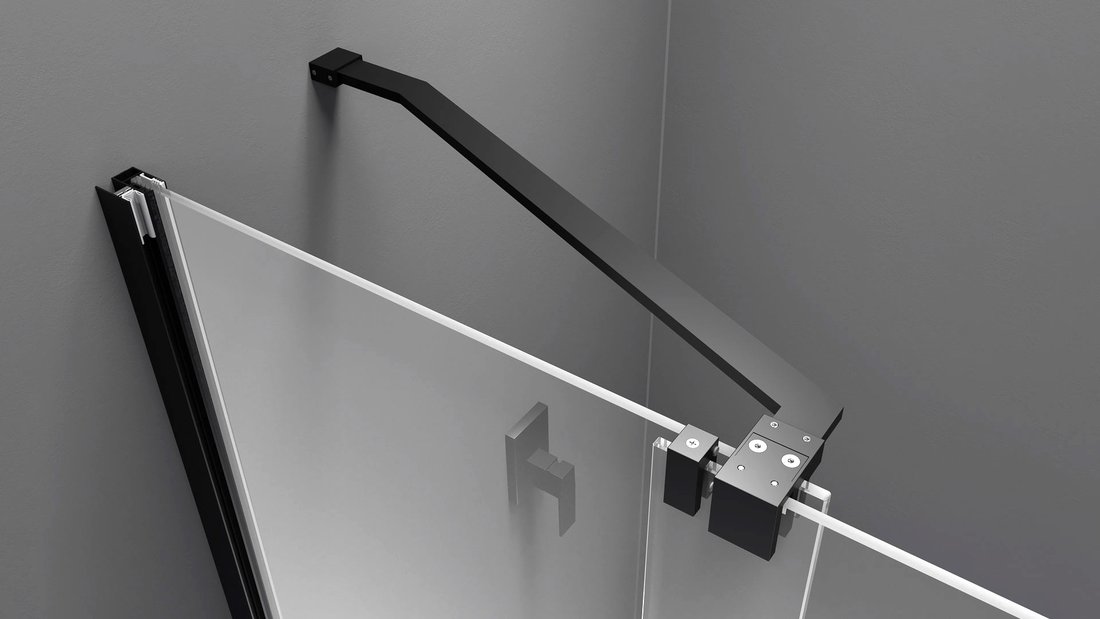 Polysan MODULAR SHOWER zástěna s pojezdy 1600 mm, černá MS5-160B