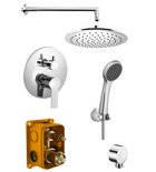 Photo: BARON Concealed Shower Set with a single lever Mixer Tap, 2 Outlets, Chrome