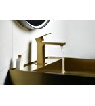 Photo: CUBEMIX washbasin mixer tap without waste, gold matt