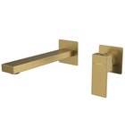 Photo: CUBEMIX concealed 2 hole washbasin mixer tap, gold matt