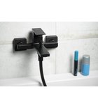 Photo: CUBEMIX Wand-Wannenarmatur, Schwarz matt