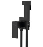 Photo: CUBEMIX concealed bidet mixer tap with stop shower, square, black matt