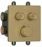 Photo: SMART SELECT Thermostatische Unterputz- Duscharmatur, Kasten, 2 Wege, Gold matt