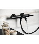 Photo: ICONIC wall-mounted bath mixer tap, black matt