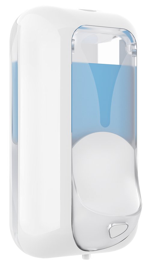 PLUS dávkovač tekutého mýdla 550ml, bílá/transparent A89101