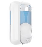 Photo: PLUS Liquid soap dispenser 550ml, white/transparent