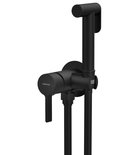 Photo: ICONIC concealed bidet mixer tap with stop shower, round, black matt