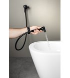 Photo: ICONIC podomietková bidetová batéria so Stop sprškou, okrúhla, čierna mat