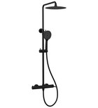 Photo: ICONIC shower column with mixer lever tap, black matt