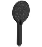Photo: Słuchawka prysznicowa z masażem, 3 tryby, Ø 120 mm, ABS/czarny mat