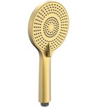 Photo: Ruční masážní sprcha, 3 režimy sprchování, průměr 120 mm, ABS/zlato mat