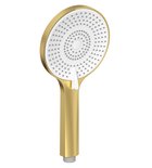 Photo: Ručná masážna sprcha, 3 režimy, silikon trysky, priemer 120mm, ABS/ zlato mat