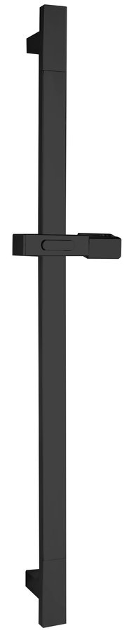 Sprchová tyč, posuvný držák, 680mm, ABS/černá mat 1206-07B