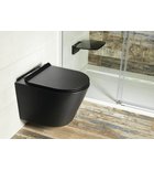 Photo: PACO wall hung toilet, Rimless, 36x53cm, black matt