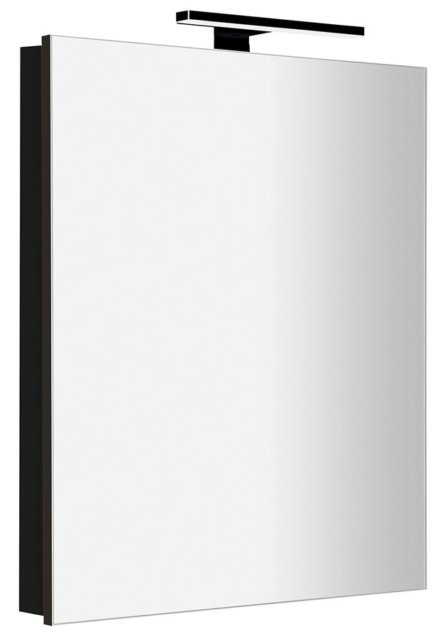 GRETA galerka s LED osvětlením, 60x70x14cm, černá mat GR065-0035