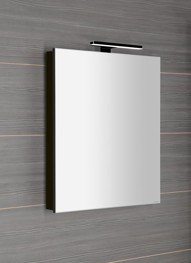 Sapho GRETA galerka s LED osvětlením, 60x70x14cm, černá mat GR065-0035