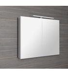 Photo: GRETA mirror cabinet incl. LED light, 101x70x14cm, white matt