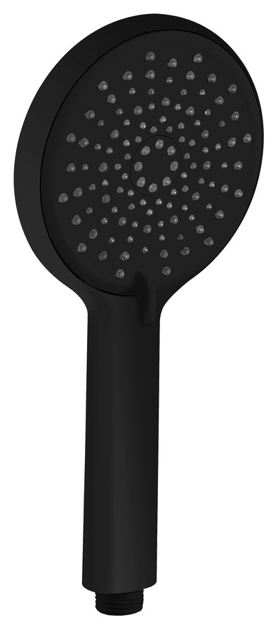Ruční masážní sprcha, 4 režimy sprchování, průměr 120mm, ABS/černá mat 1204-51B