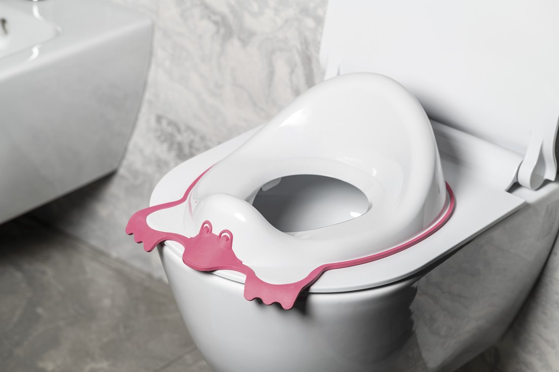 Aqualine DUCK dětské WC sedátko, růžová 366423