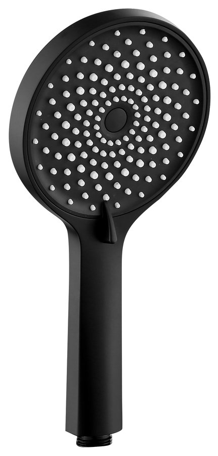 Ruční masážní sprcha, 4 režimy sprchování, průměr 123mm, černá mat 1204-10B