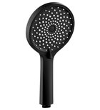 Photo: Słuchawka prysznicowa z masażem, 4 funkcje, średnica 123mm, czarny mat