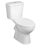 Photo: JOSE kompakt WC, przycisk 3/6l, odpływ poziomy, biały
