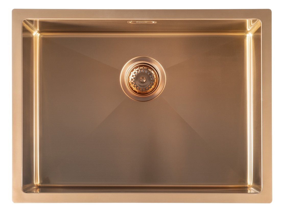 ZENITH nerezový dřez 60x45cm, měď mat ZN6045PG