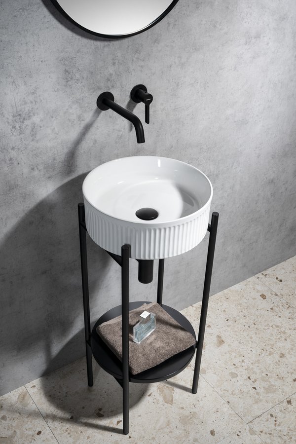 Sapho PICOBELLO keramické umyvadlo na desku Ø 37cm, bílá AR484