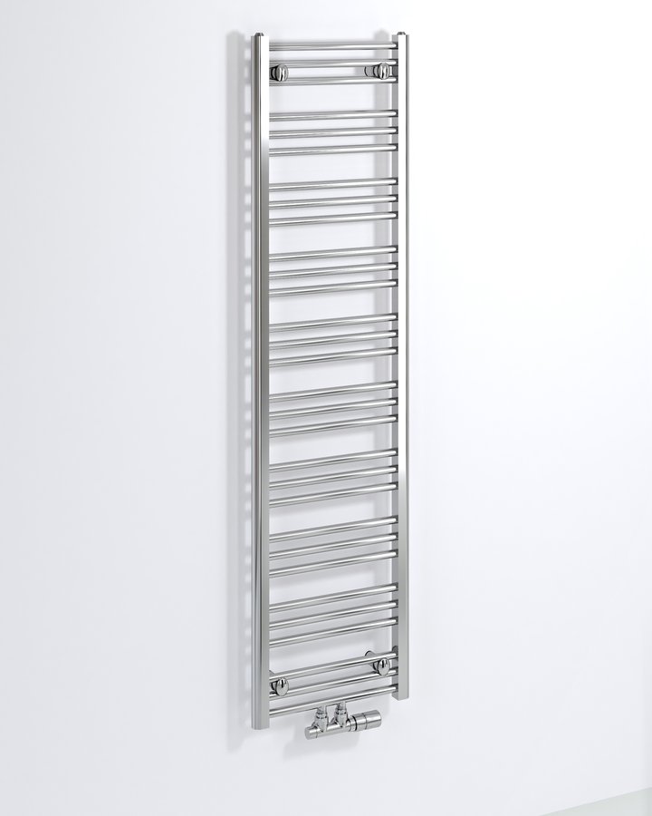 Bruckner ALBRECHT otopné těleso 400x1570mm, středové připojení, chrom 600.113.1