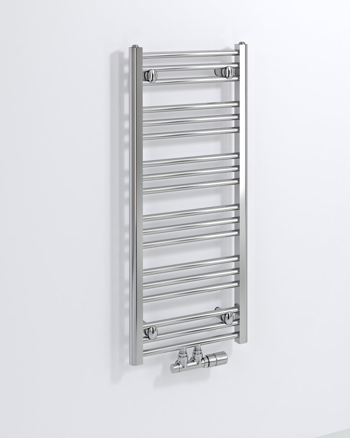 Bruckner ALBRECHT otopné těleso 400x930mm, středové připojení, chrom 600.111.1