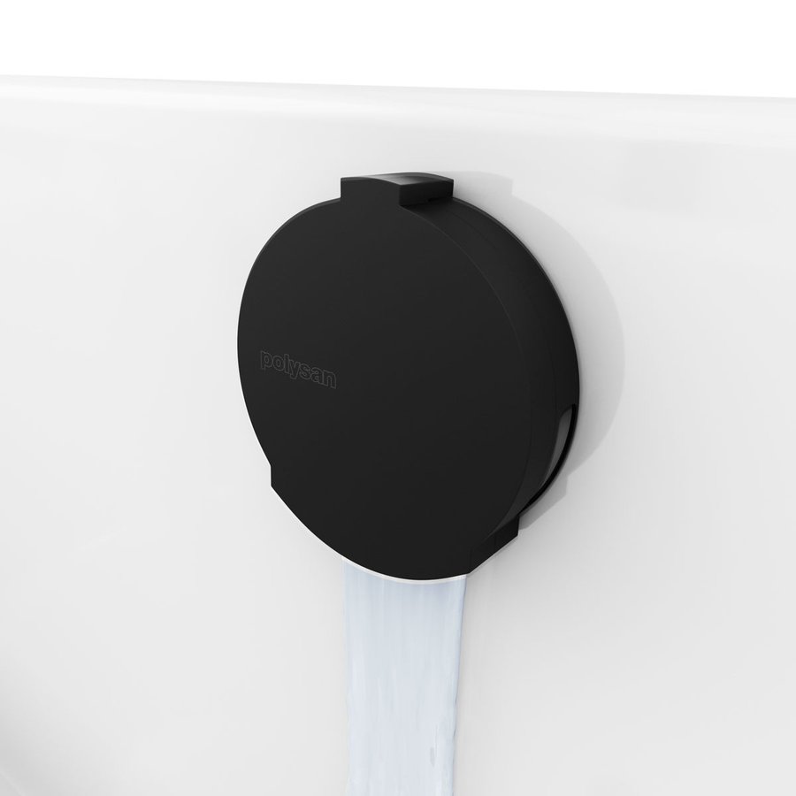 Polysan Vanová souprava s napouštěním, bovden, délka 800mm, zátka 72mm, černá mat 71853.21