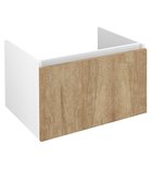 Photo: LOREA washbasin cabinet 70x44x51,2cm, 1x drawer, oak alabama/white matt