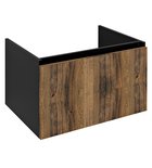 Photo: LOREA washbasin cabinet 70x44x51,2cm, 1x drawer, oak collingwood/black matt