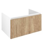 Photo: LOREA washbasin cabinet 80x44x51,2cm, 1x drawer, oak alabama/white matt