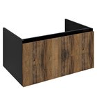 Photo: LOREA Unterschrank 80x44x51,2cm, 1x Schublade, Eiche collingwood/schwarz matt