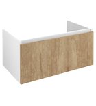 Photo: LOREA washbasin cabinet 90x44x51,2cm, 1x drawer, oak alabama/white matt